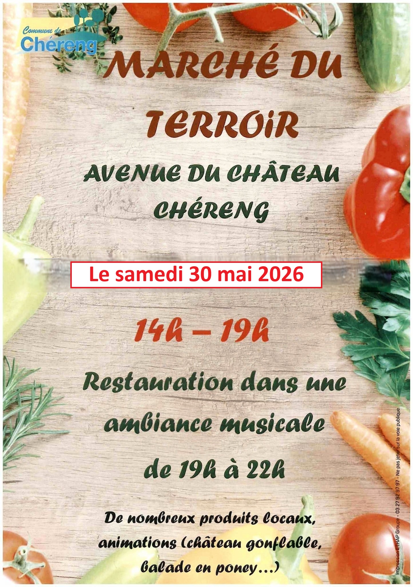Marché du terroir à Chéreng le samedi 30 mai 2026